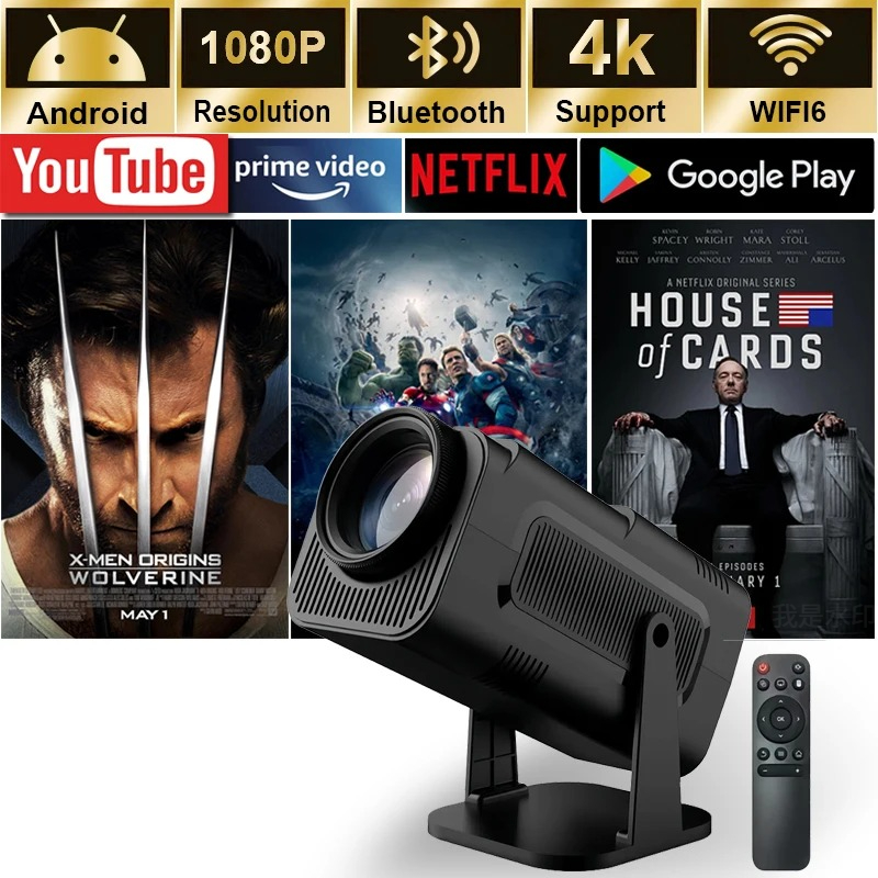 Home Cinema Setup - 2025 4K Android 11 Projector Native