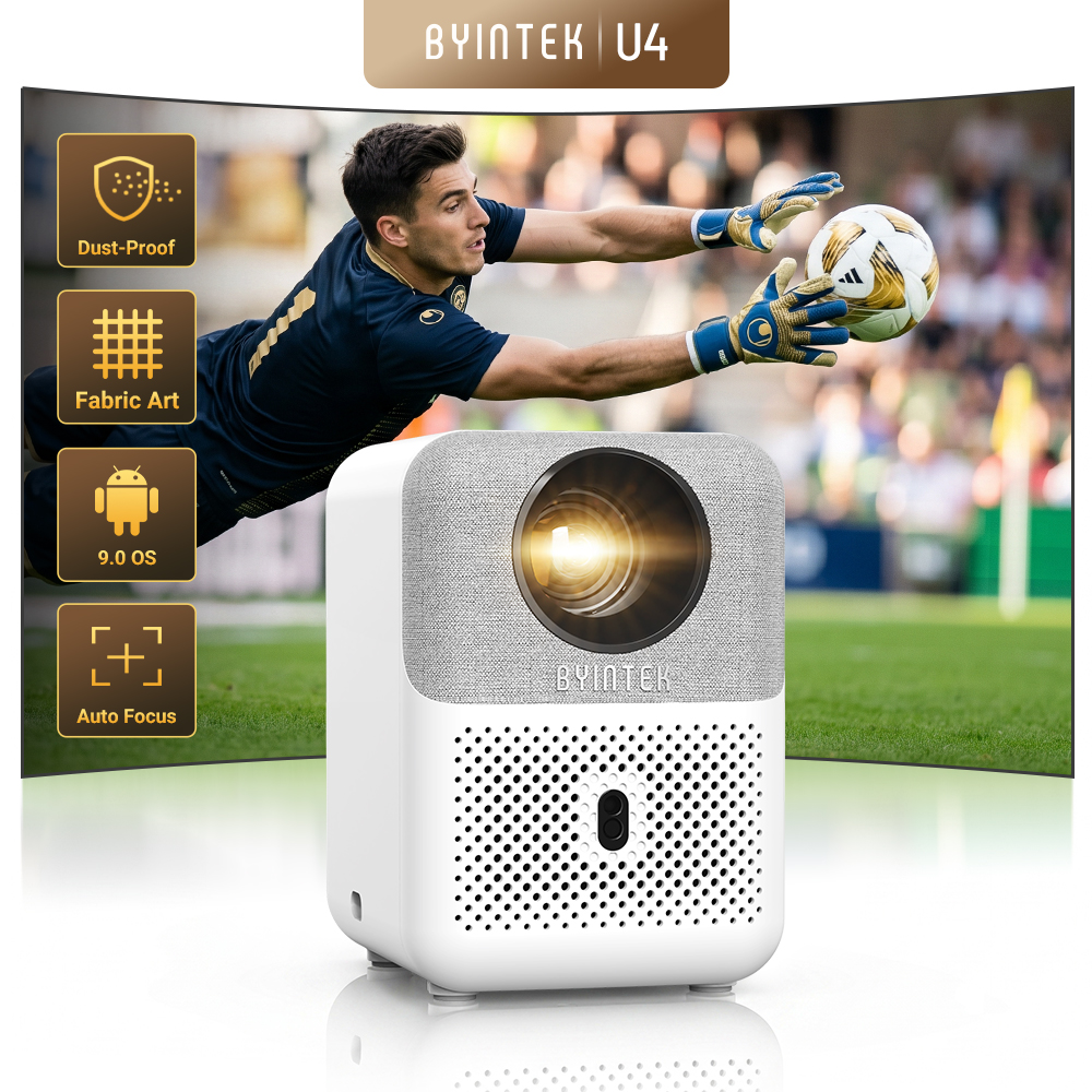 Home Cinema Setup - BYINTEK Full HD Mini Projector LOVE