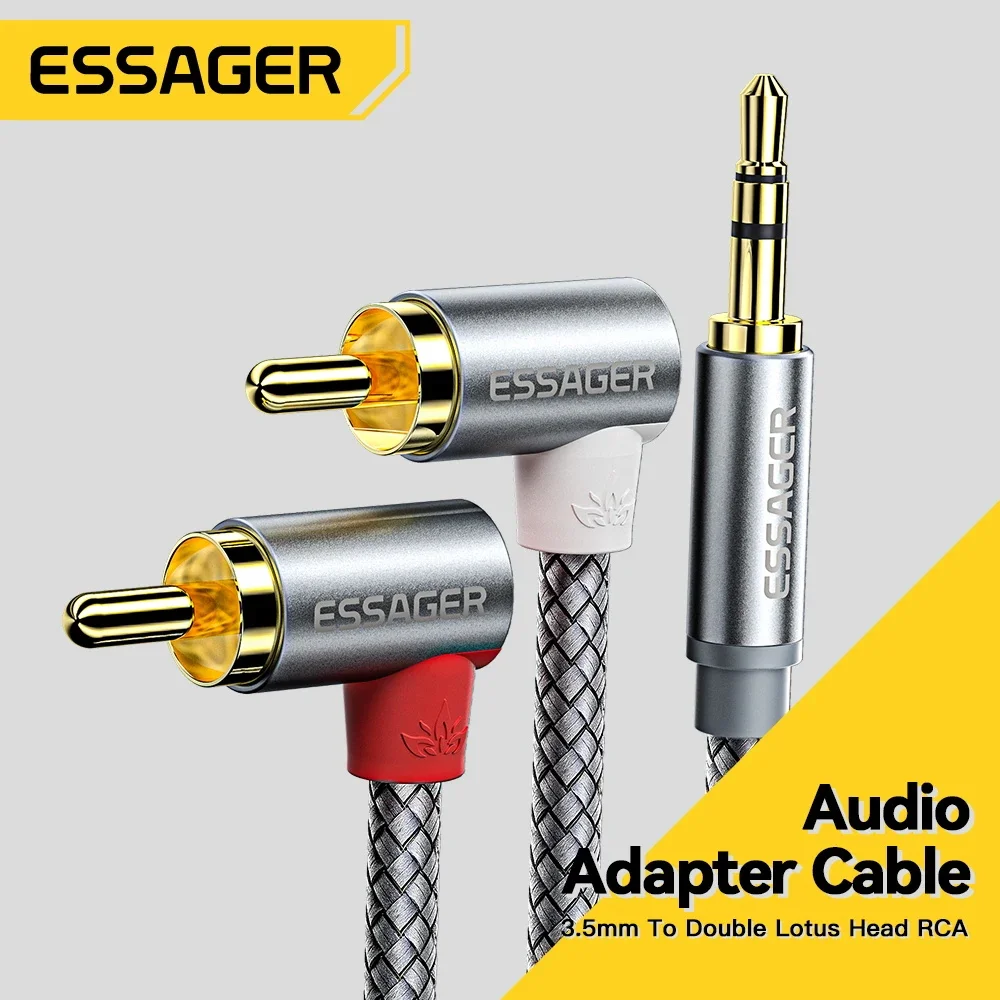 Home Cinema Amplifier - Essager 90 ° Angle RCA Audio