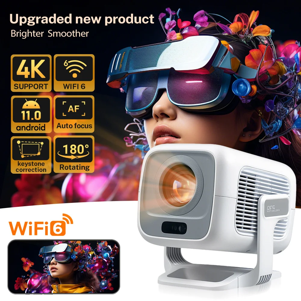 Video Home Cinema - LynCast 4K X3AQ Projector 500ANSI Native