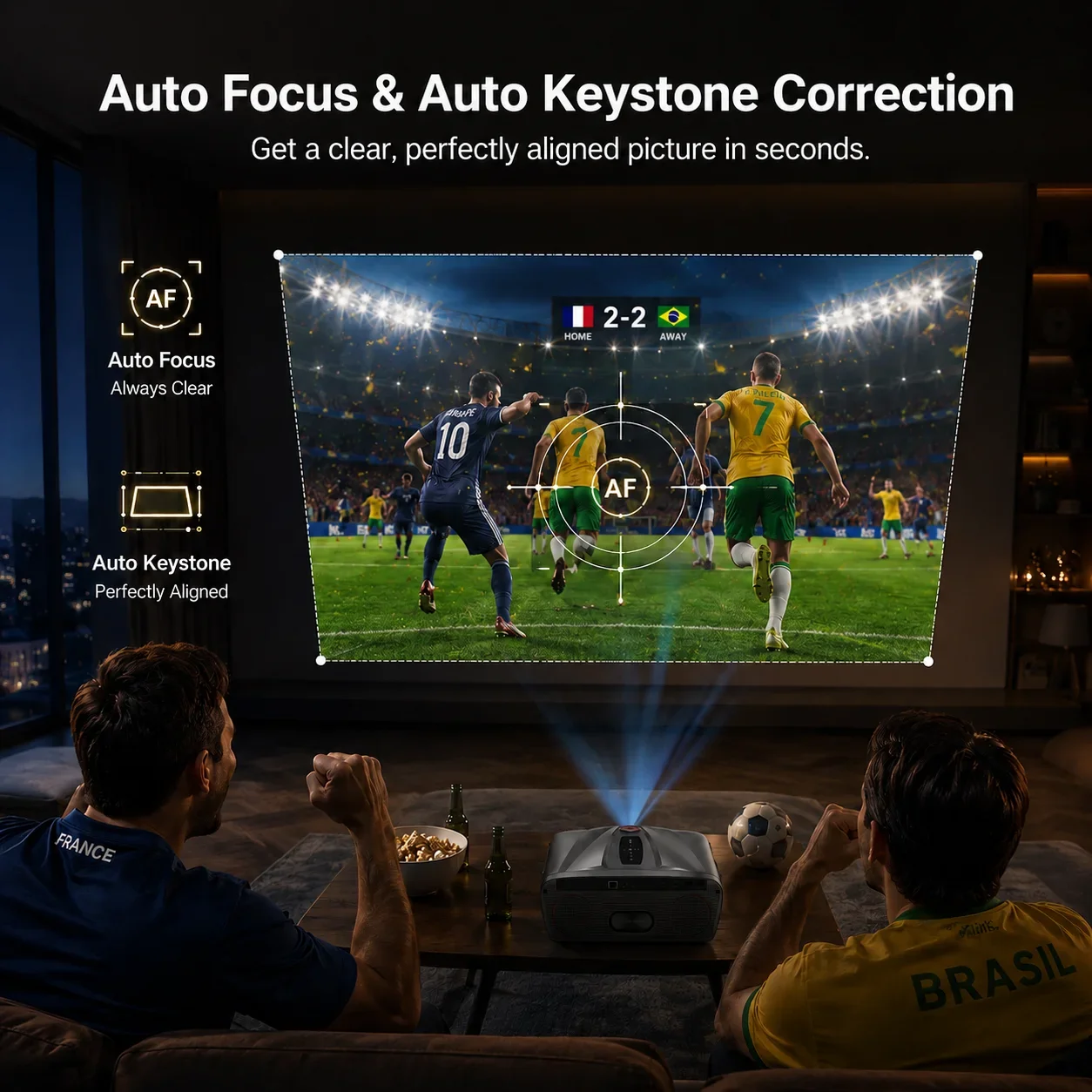 4K Smart Projector Native 1080 – Home Cinema Focal recenzja i cena