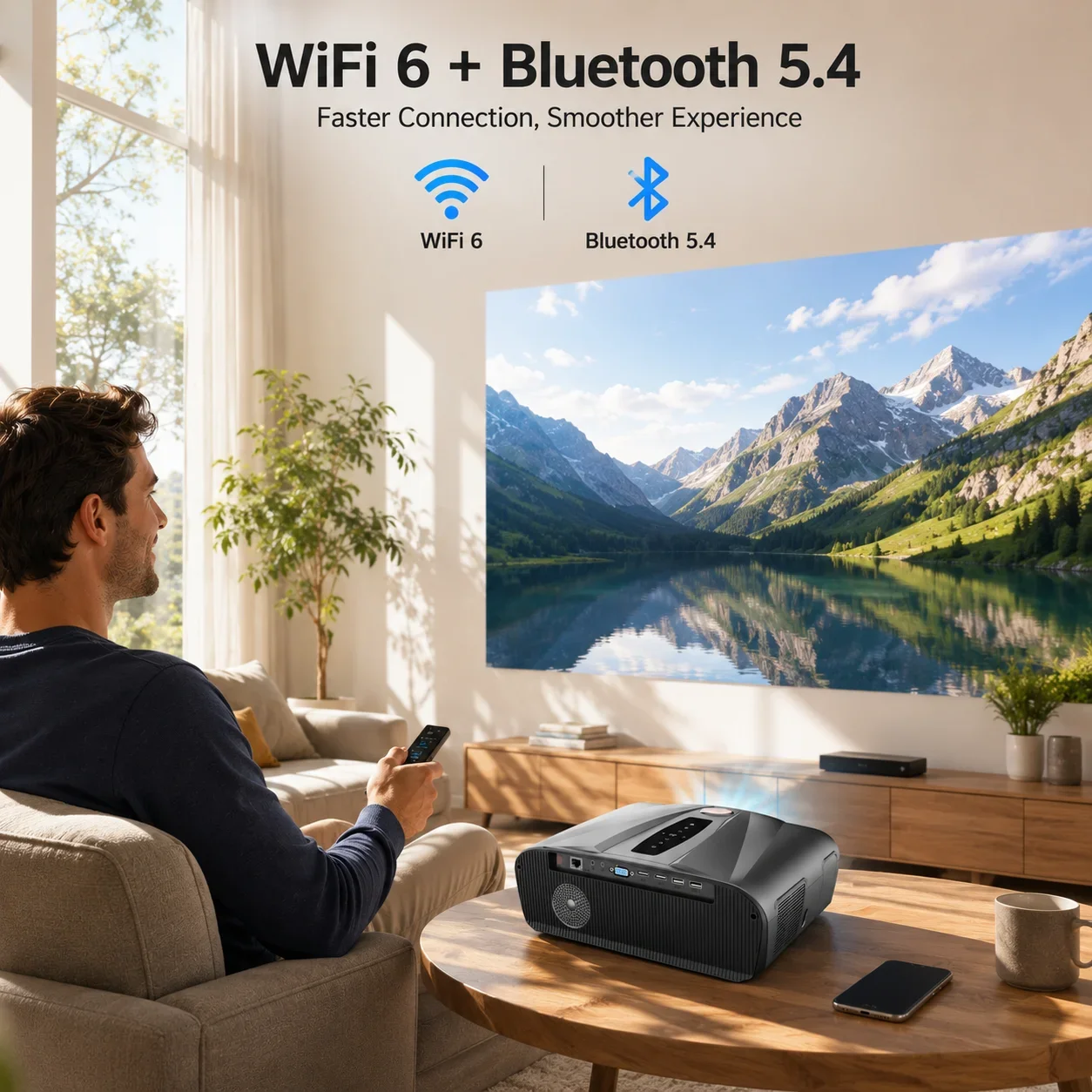 4K Smart Projector Native 1080 – Home Cinema Focal recenzja i cena