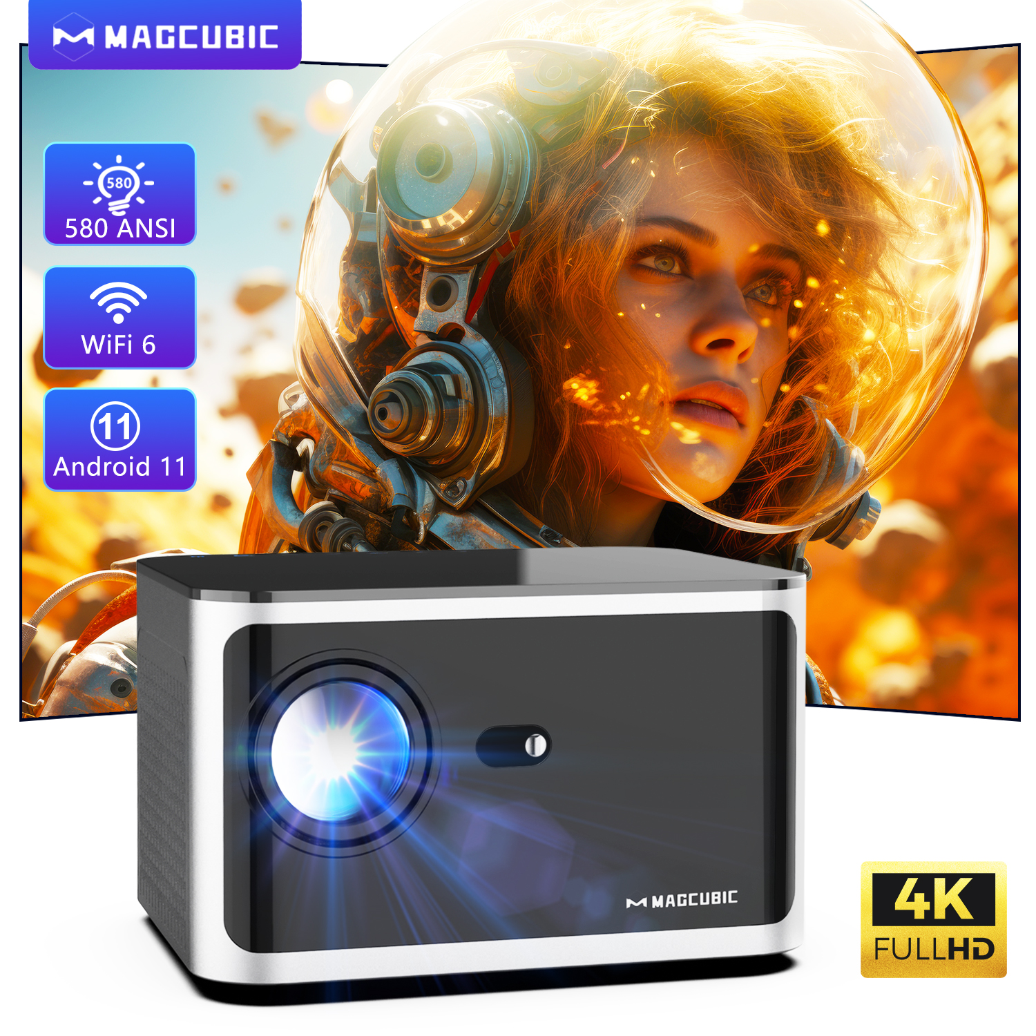 Magcubic HY350 Pro 580ANSI Pro – Home Cinema Setup recenzja i cena