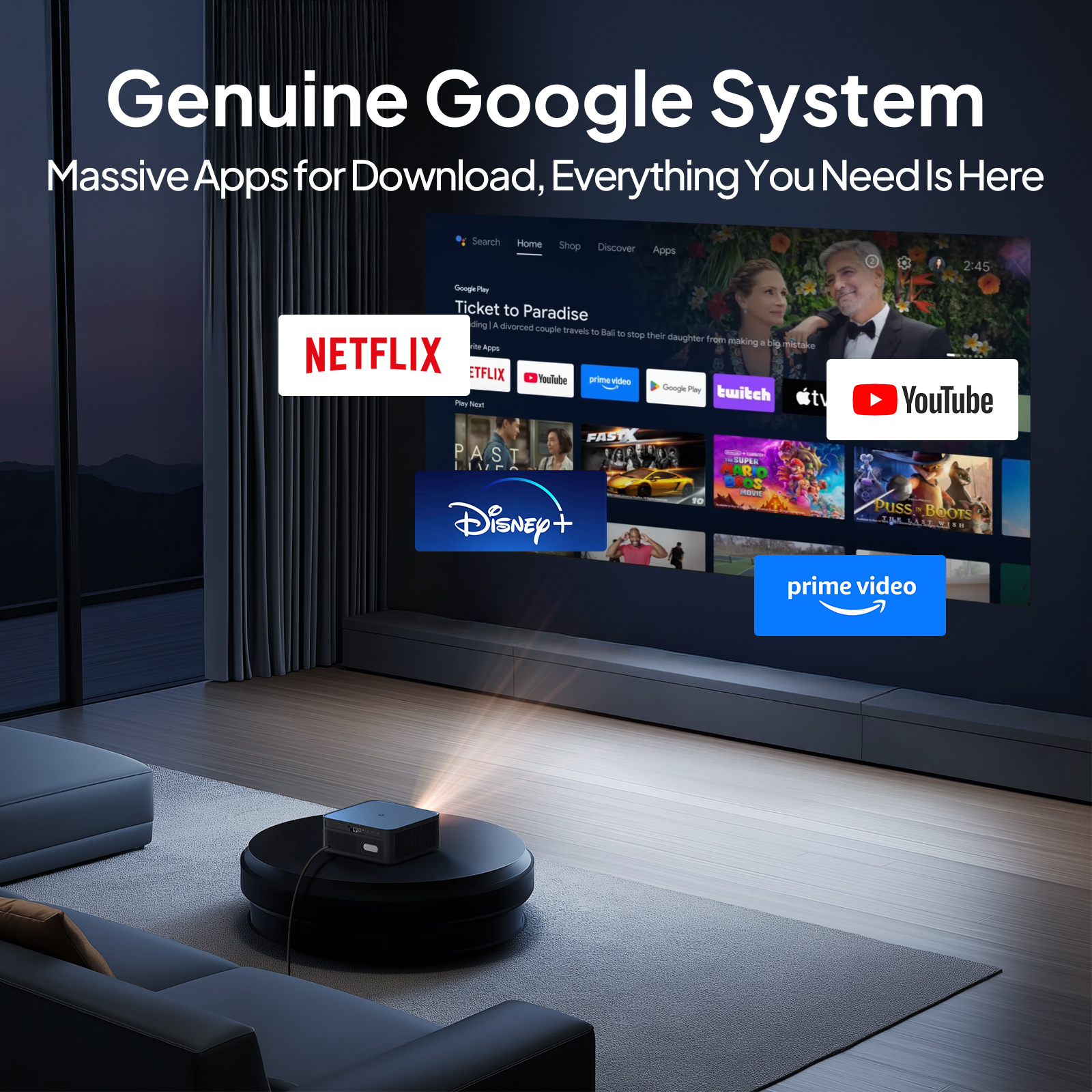 VEVSHAO 1080P Projector 4K A24 – Video Home Cinema recenzja i cena