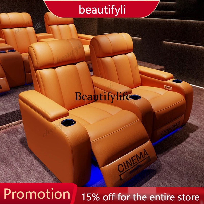 01A Luxury Genuine Leather Ele – Home Cinema Recliner Chairs recenzja i cena