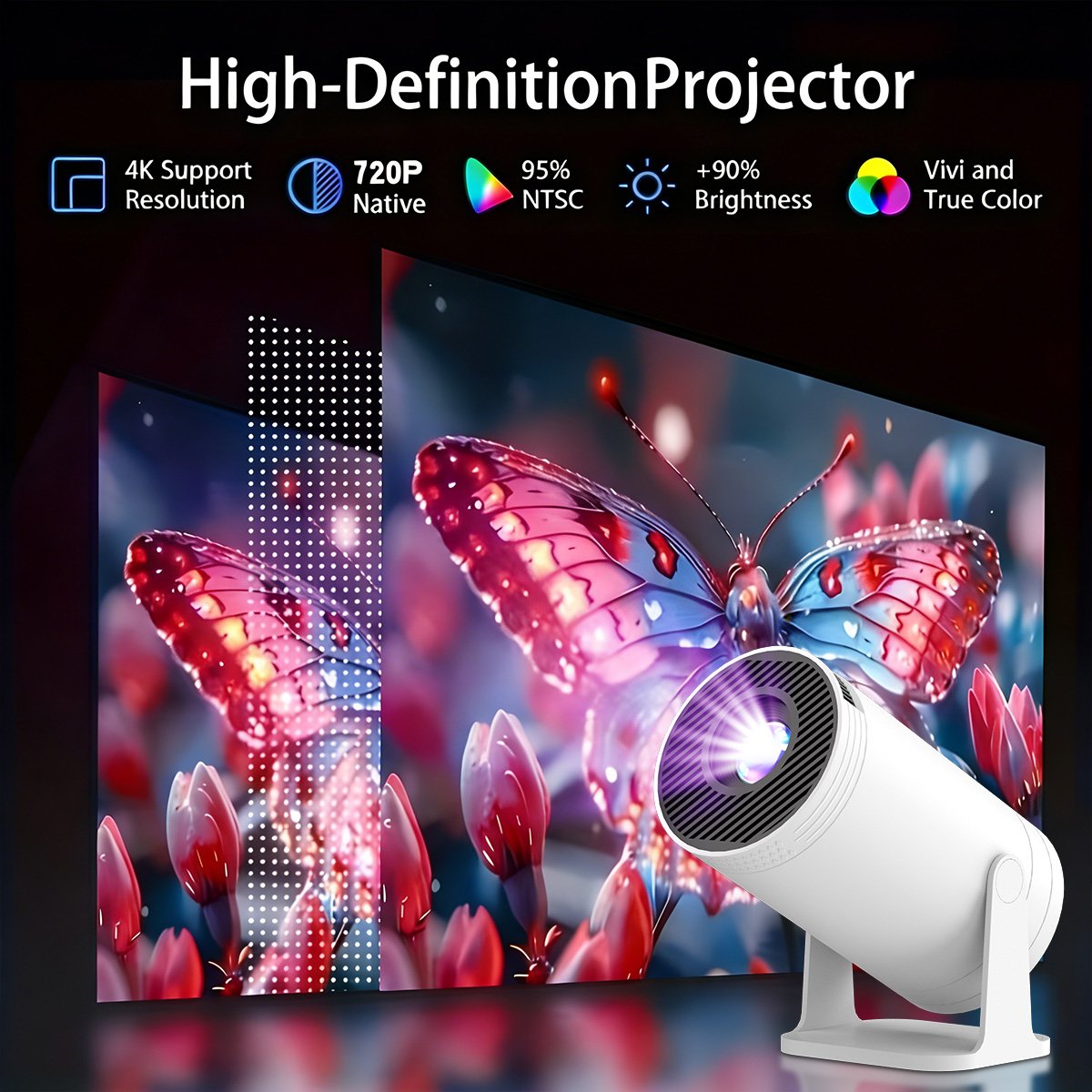 MAOHUTER X300 Projector Wired  – Video Home Cinema recenzja i cena