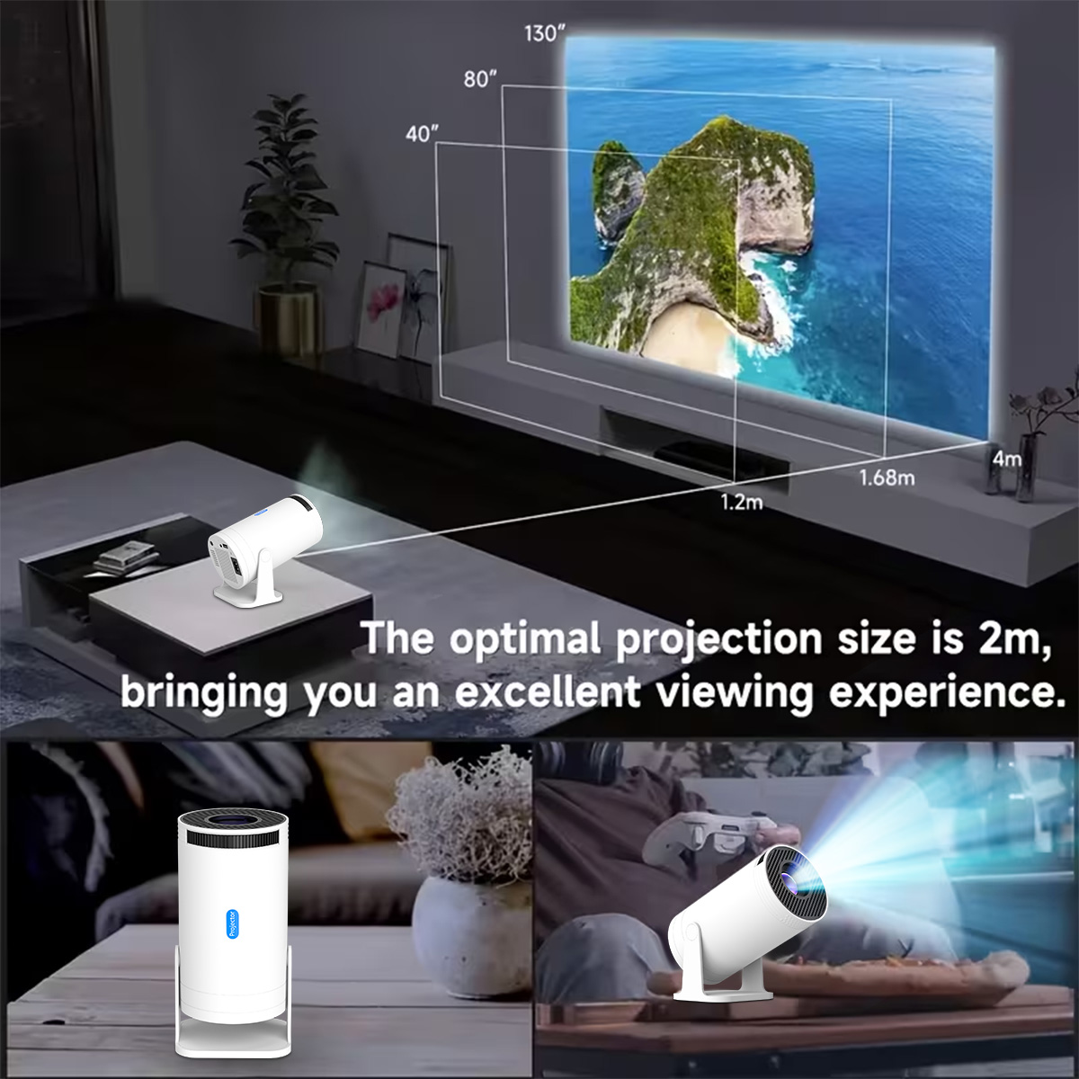 MAOHUTER X300 Projector Wired  – Video Home Cinema recenzja i cena