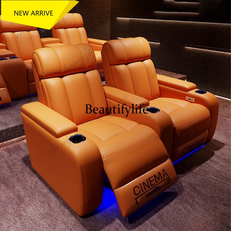 G153 Luxury Genuine Leather El – Home Cinema Recliner Chairs recenzja i cena
