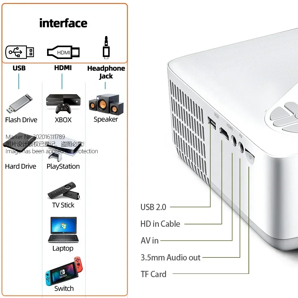 LED Projector Full HD Video Pr – Video Home Cinema recenzja i cena
