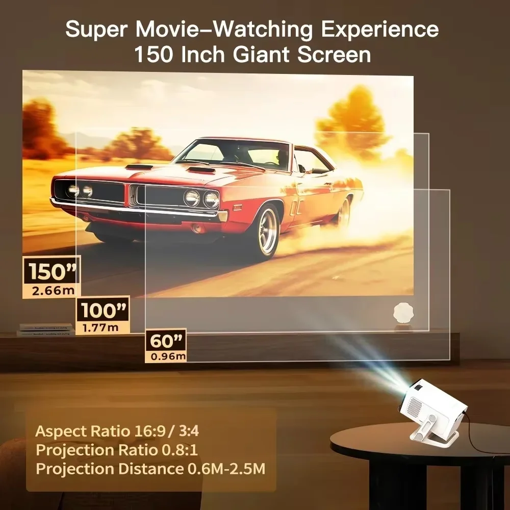 Mini Projector with Wifi6 and  – Video Home Cinema recenzja i cena