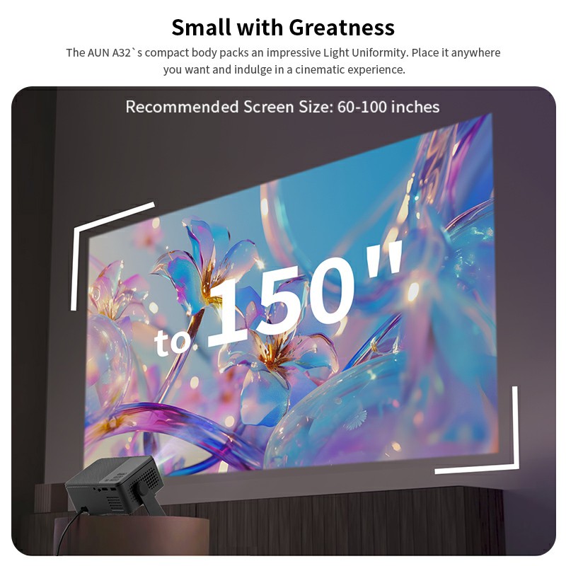 AUN A32 Pro Android 13 Project – Home Cinema Setup recenzja i cena