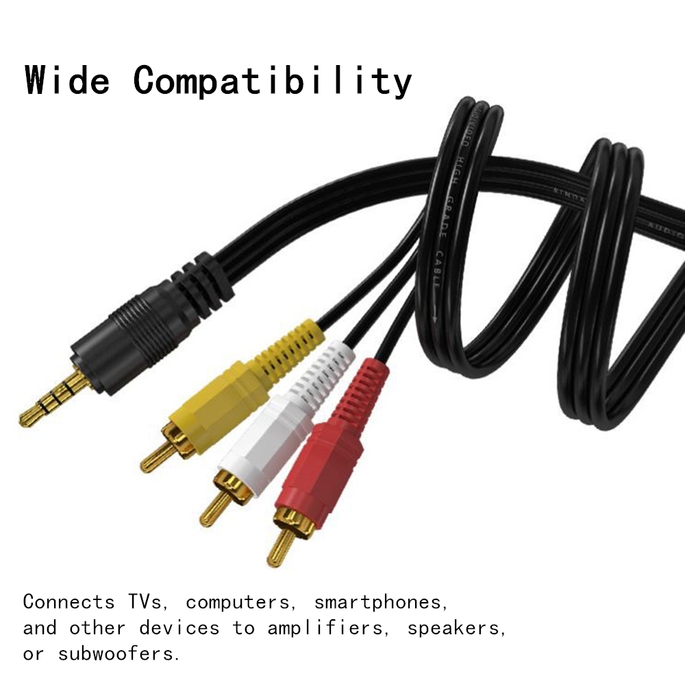 3.5mm to 3 RCA Audio Video Cab – Video Home Cinema recenzja i cena
