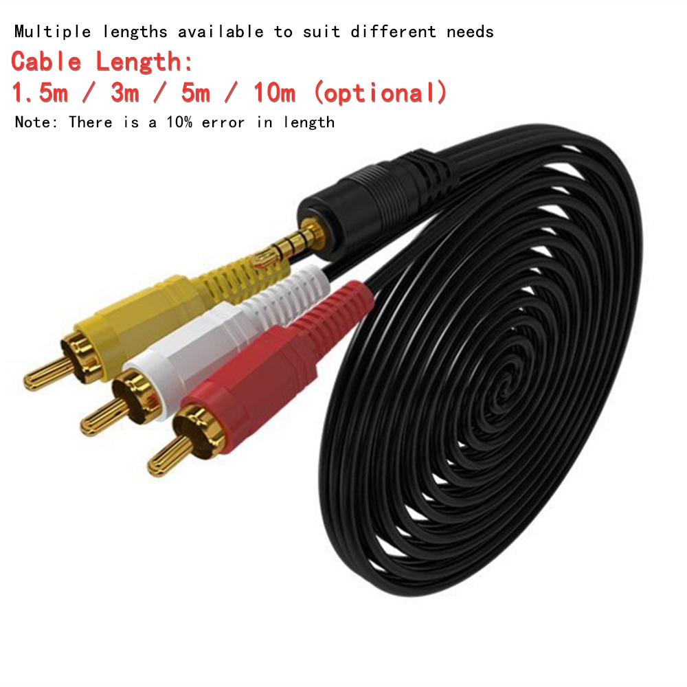 3.5mm to 3 RCA Audio Video Cab – Video Home Cinema recenzja i cena