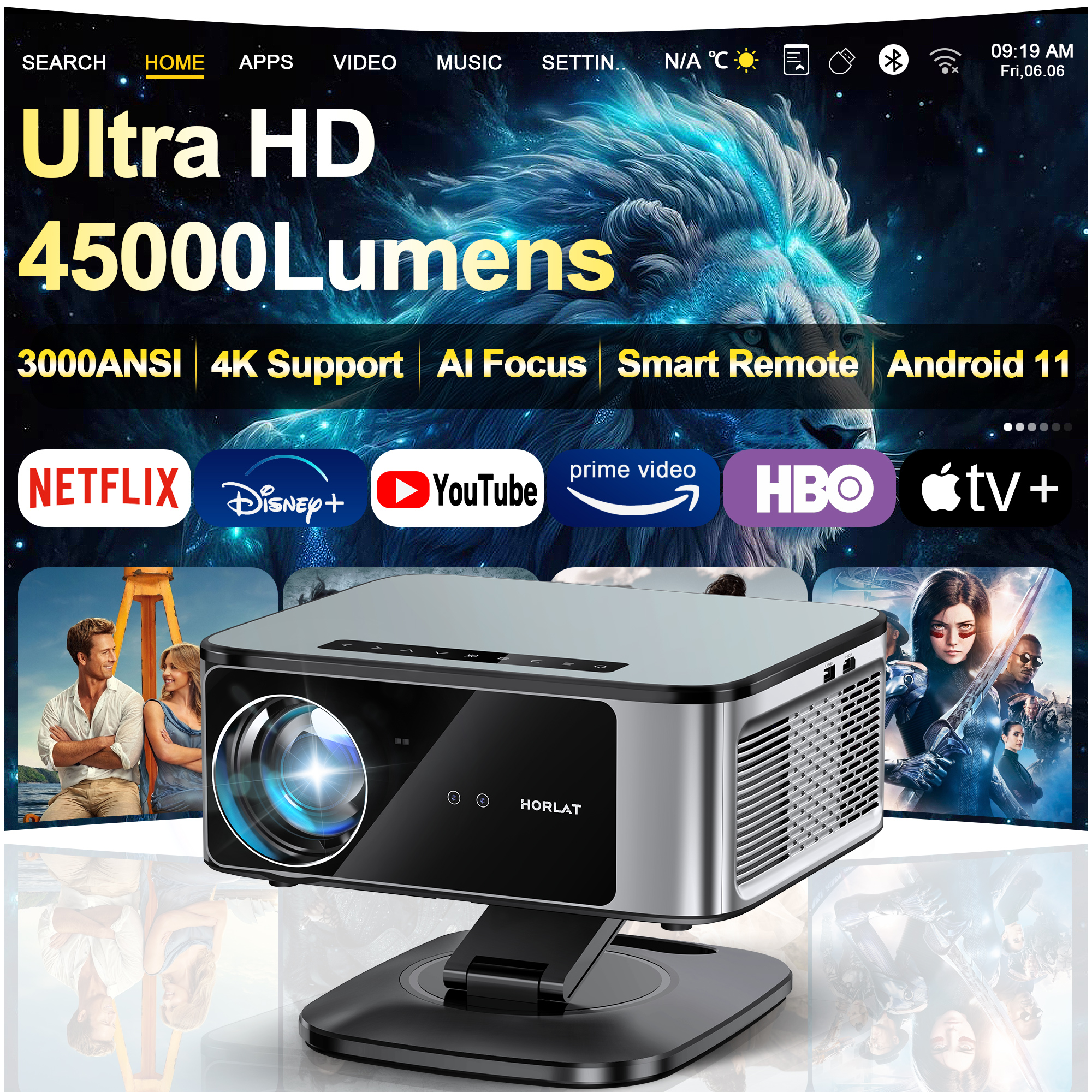 2025 HORLAT 45000 Lumens 4K UH – Home Cinema Focal recenzja i cena