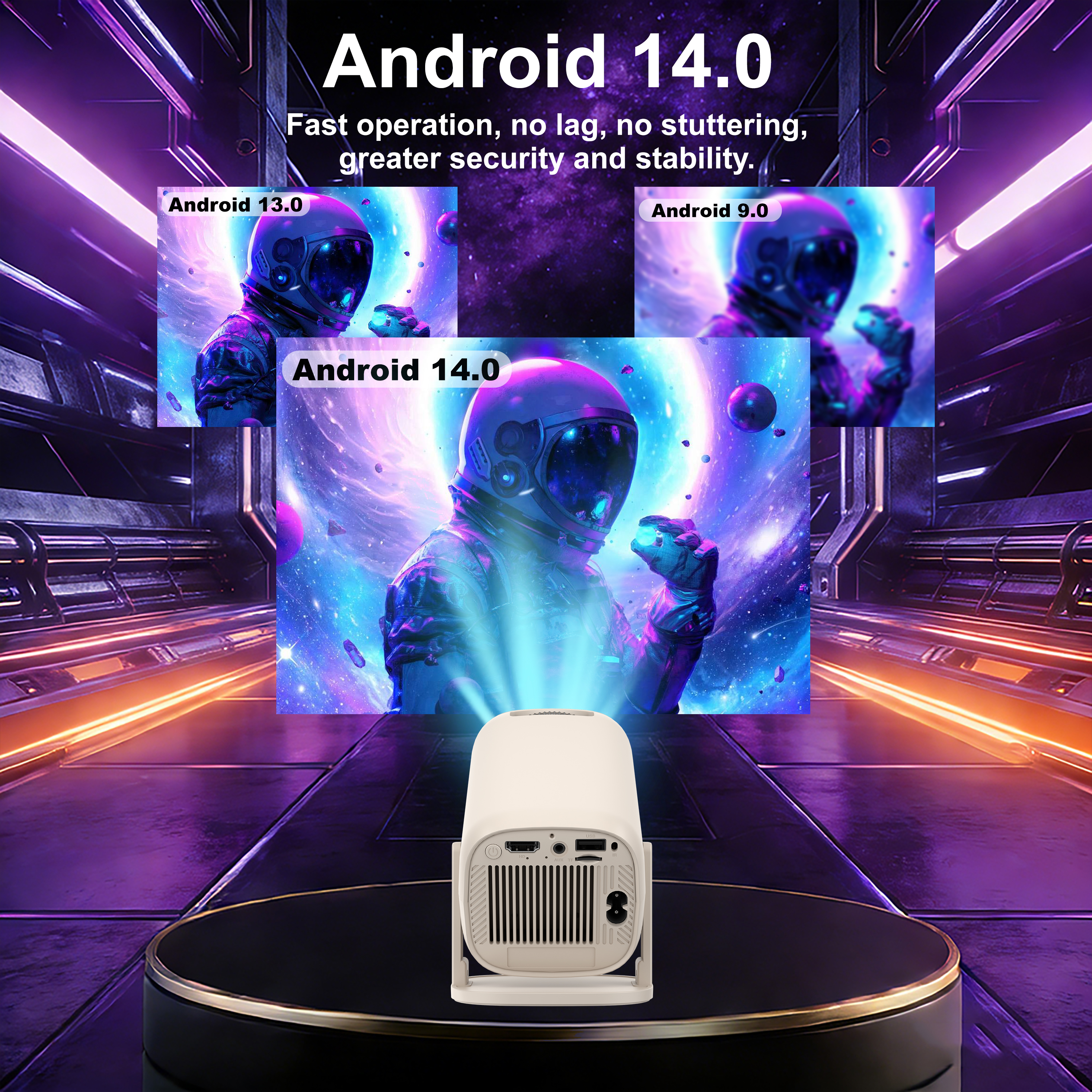 V2 Mini Projector Android 14 A – Home Cinema Focal recenzja i cena