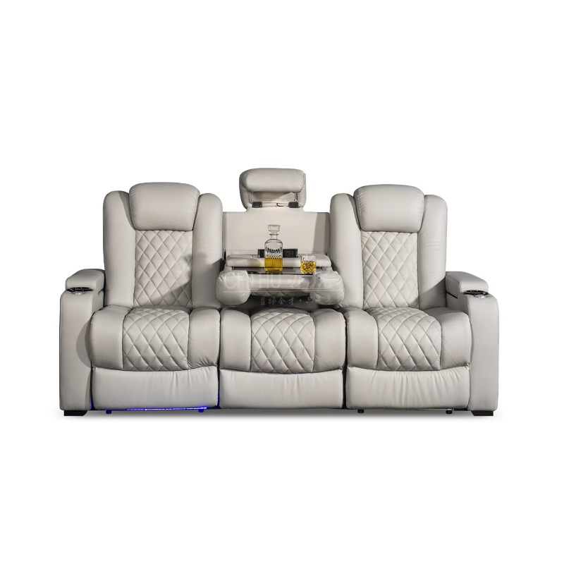 White Color 3seater Electric C – Home Cinema Recliner Chairs recenzja i cena
