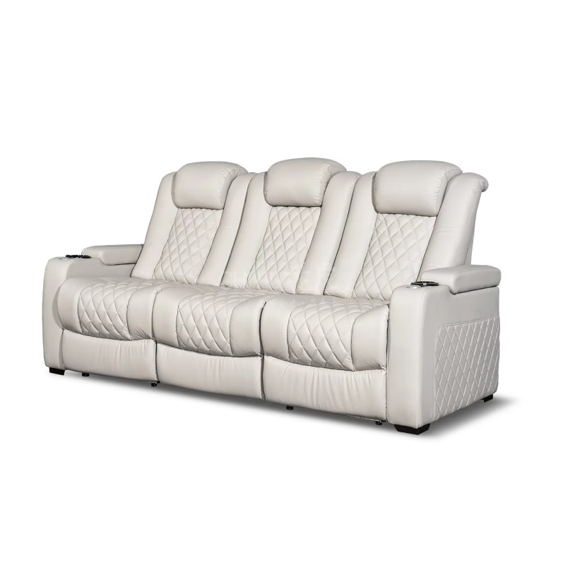 White Color 3seater Electric C – Home Cinema Recliner Chairs recenzja i cena