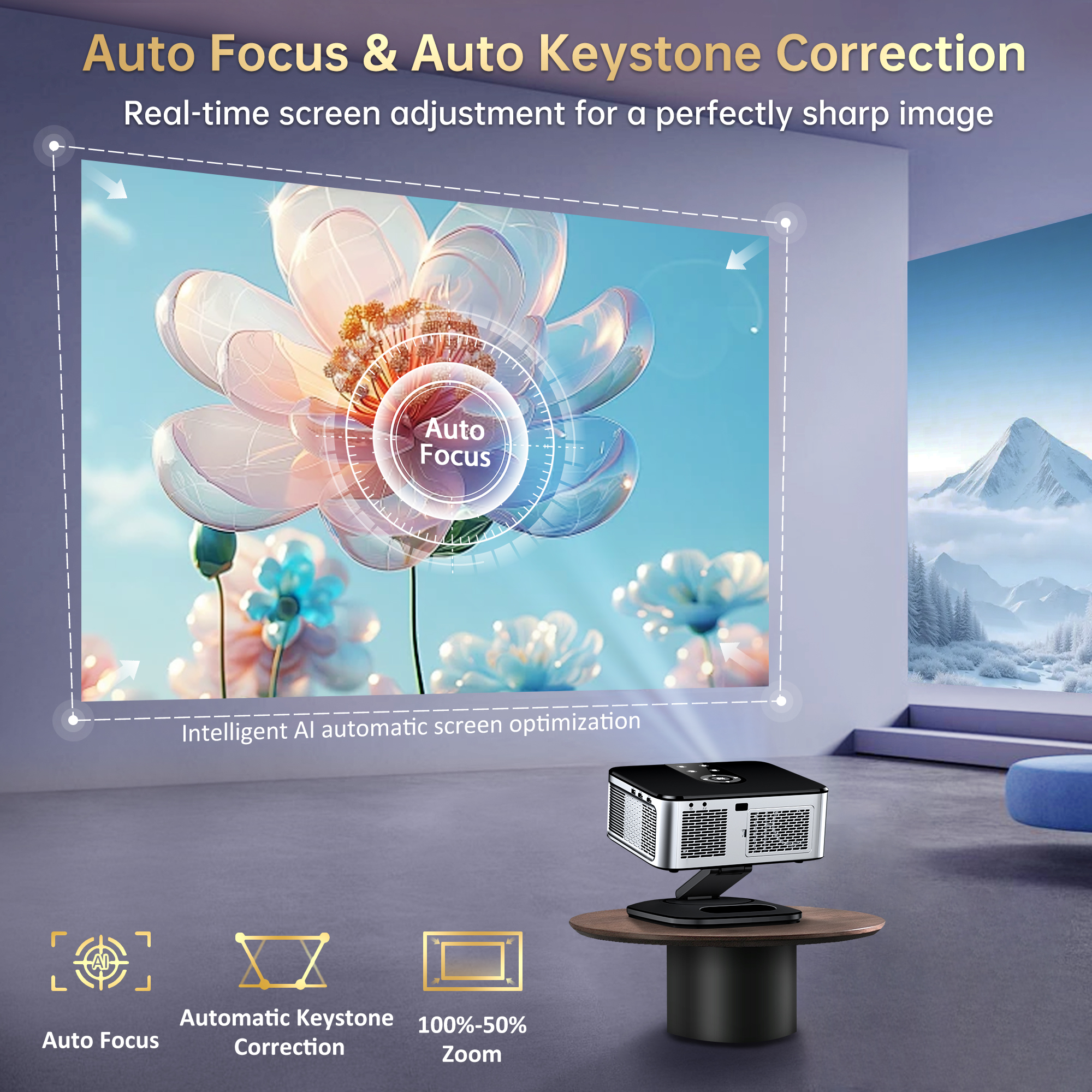 HORLAT Google TV Projector 400 – Home Cinema Focal recenzja i cena