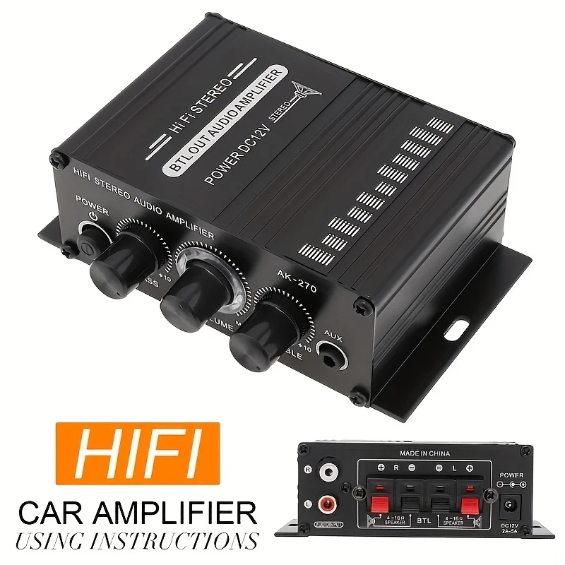 AK-270 400W Mini Power Amplifi – Home Cinema Amplifier recenzja i cena