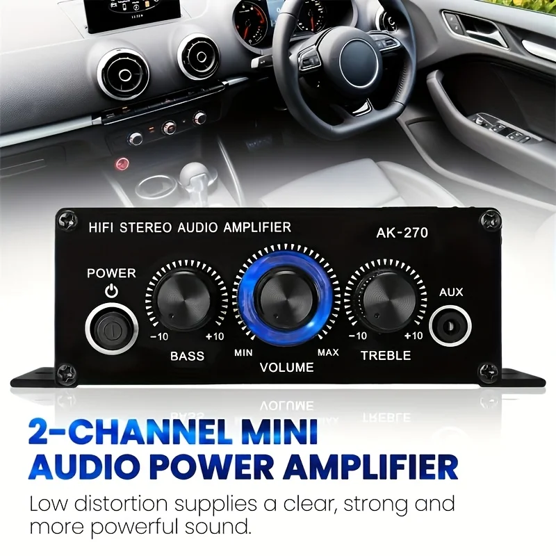 AK-270 400W Mini Power Amplifi – Home Cinema Amplifier recenzja i cena