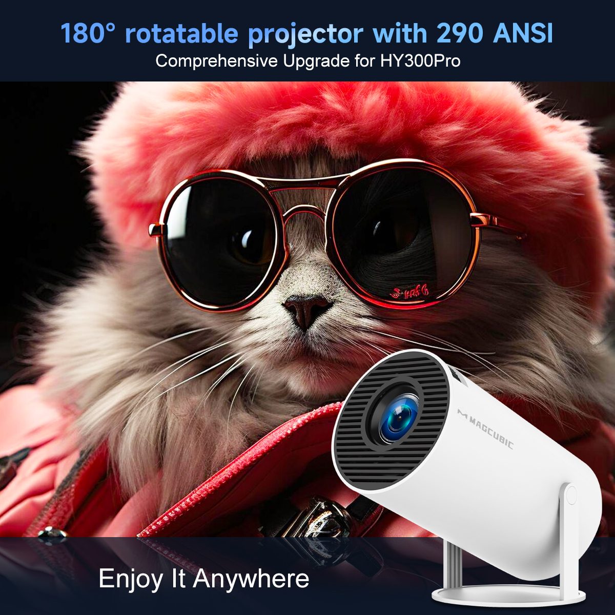 Magcubic Projector Android14 8 – Home Cinema Setup recenzja i cena
