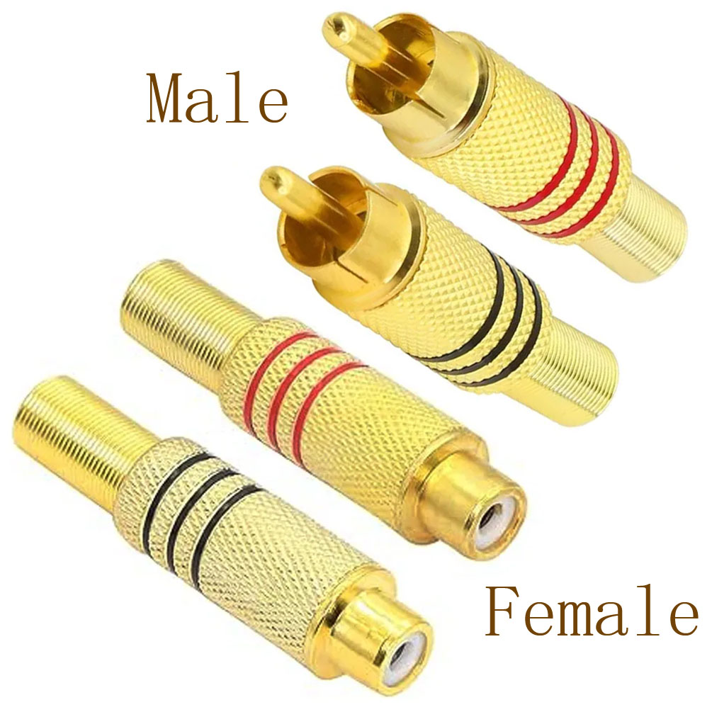 4PCS RCA Plug Gold Plated Sold – Video Home Cinema recenzja i cena