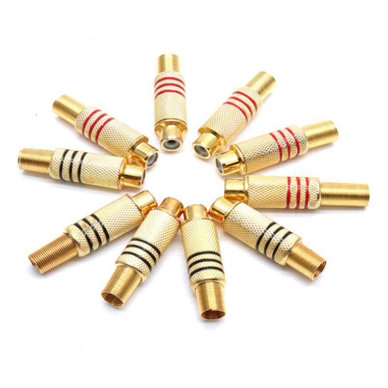 4PCS RCA Plug Gold Plated Sold – Video Home Cinema recenzja i cena