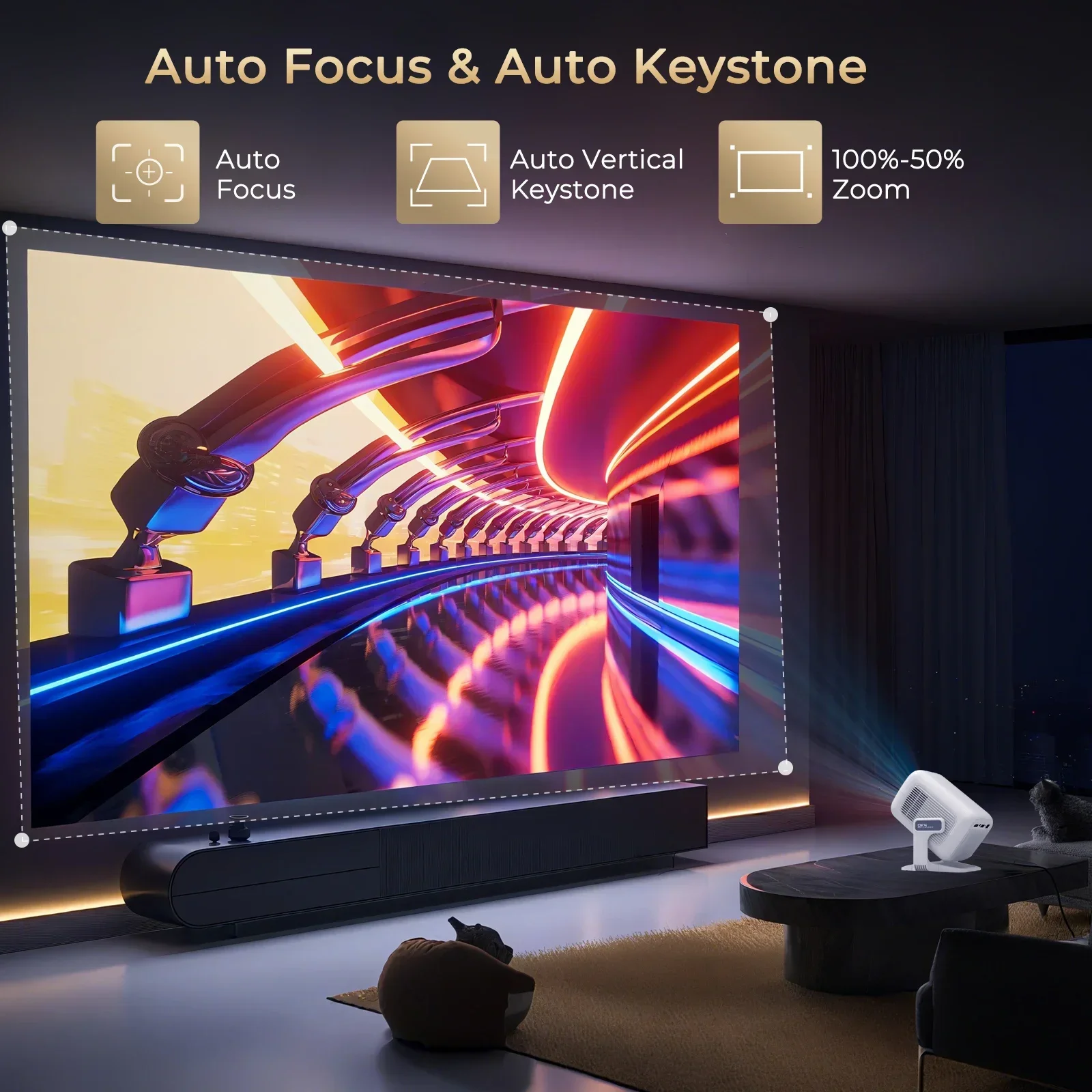 LynCast 4K X3AQ Projector 500A – Video Home Cinema recenzja i cena