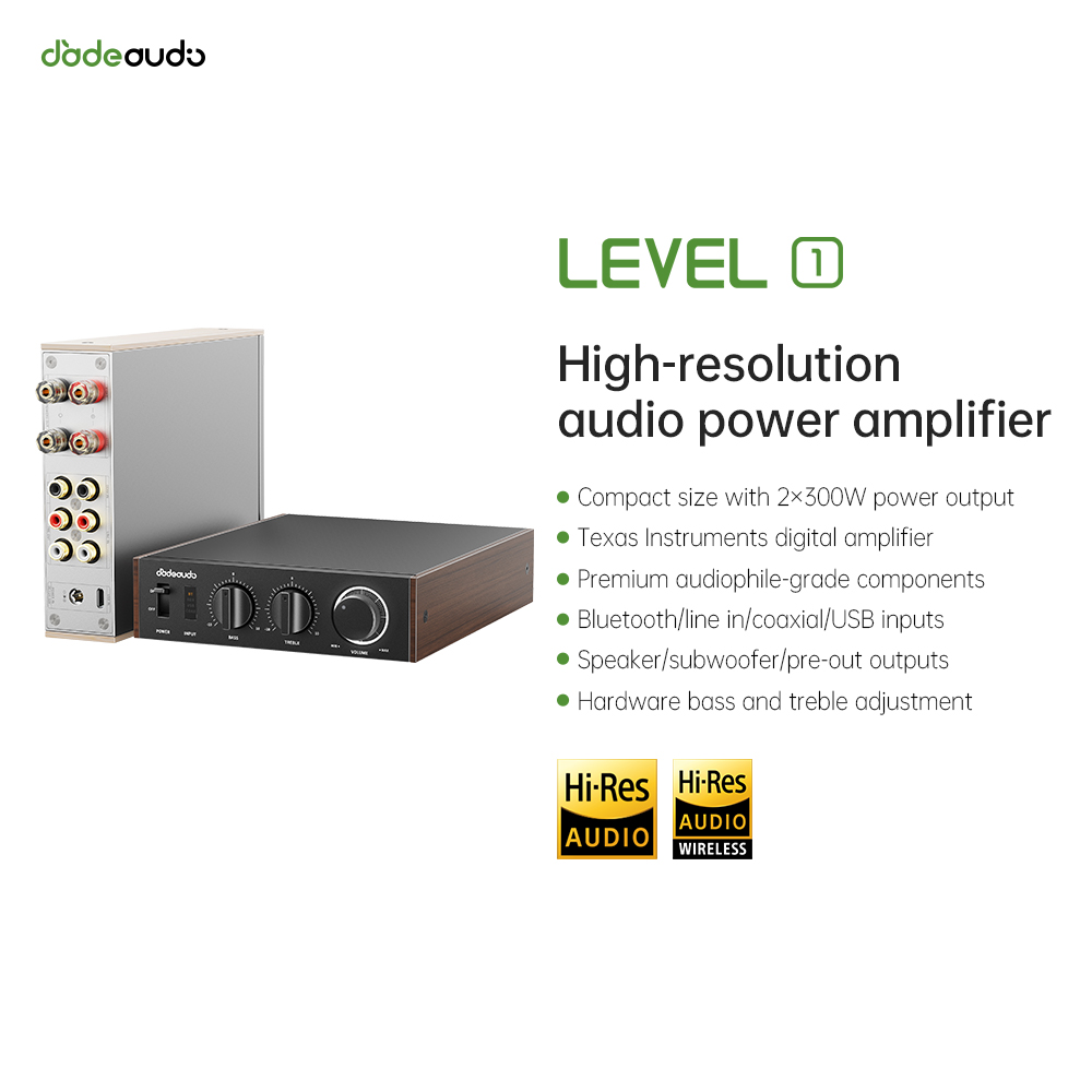 JadeAudio Level 1 Desktop HiFi – Home Cinema Amplifier recenzja i cena