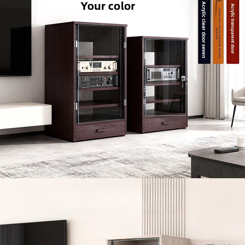 Front transparent door 8U - 16 – Home Cinema Amplifier recenzja i cena