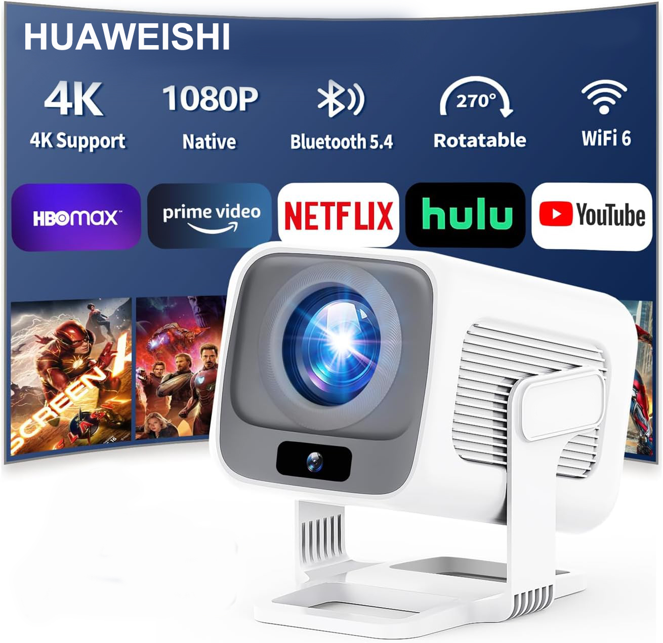 HUAWEISHI 4K Projector Android – Home Cinema Focal recenzja i cena